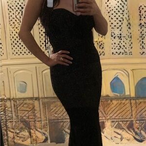 NEW!! With tags Katie May Classic Black Strapless Dress